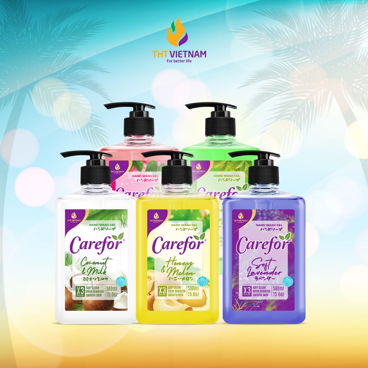 Sữa rửa tay dưỡng ẩm Carefor 500ml