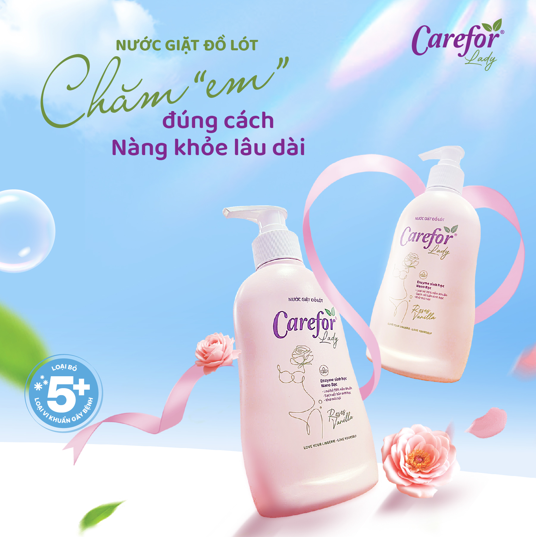 Nước giặt đồ lót Carefor Lady - Ảnh 2