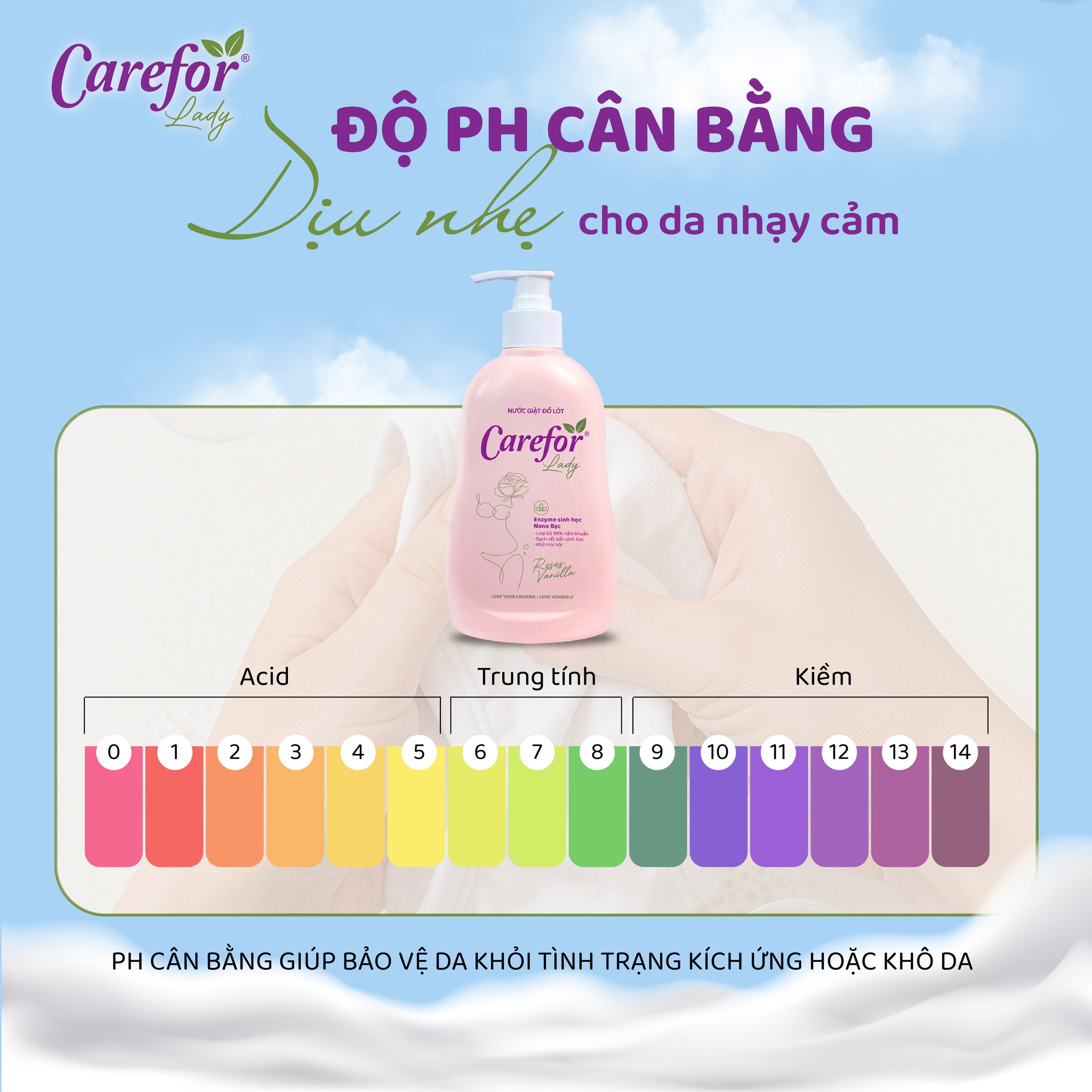 Nước giặt đồ lót Carefor Lady - Ảnh 4