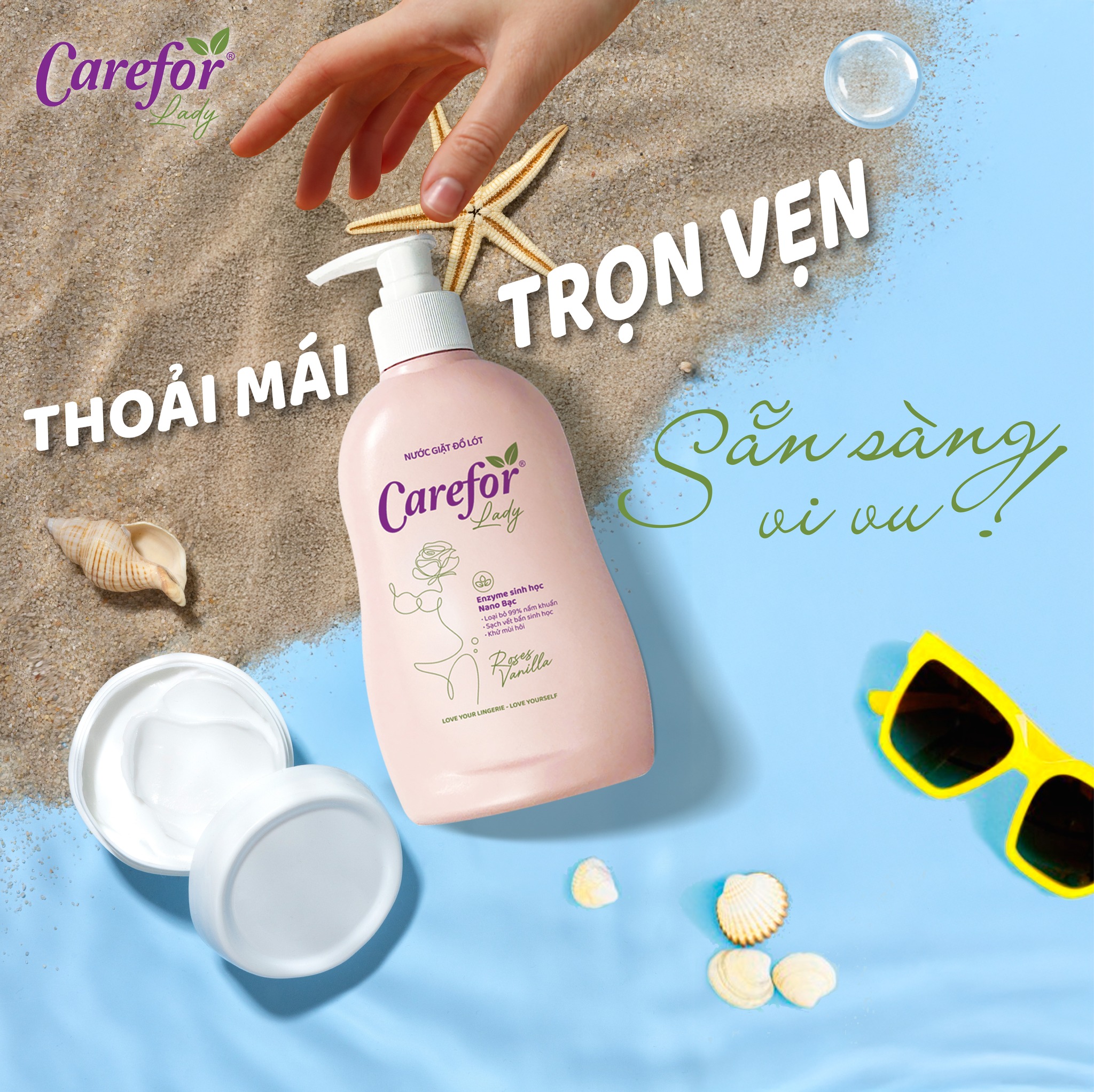 Nước giặt đồ lót Carefor Lady - Ảnh 5