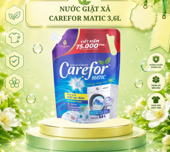 Nước giặt xả đậm đặc Carefor Matic 3600ml ( hương nắng mai)