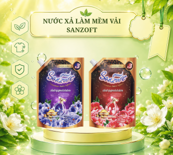 Nước xả làm mềm vải Sanzoft 300ml/1300ml