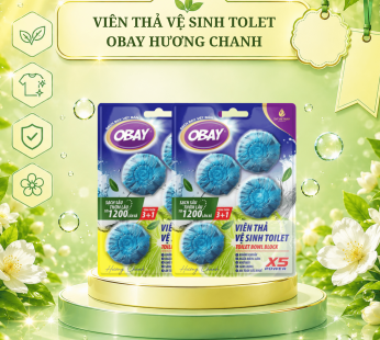Viên thả vệ sinh Toilet Obay hương chanh 200g/vỉ 