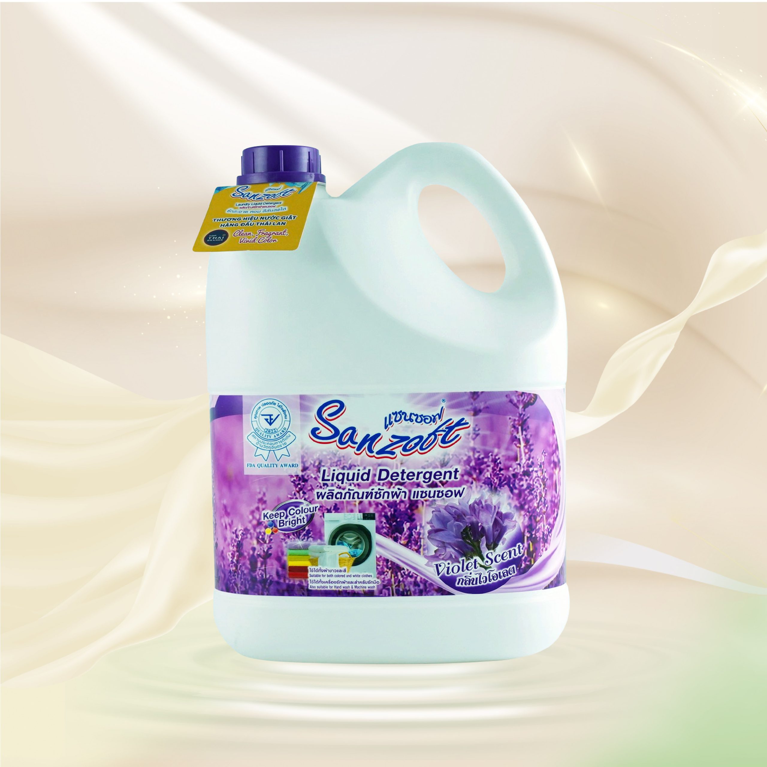 Nước giặt xả đậm đặc Thái Lan Sanzoft 3500ml - Ảnh 3