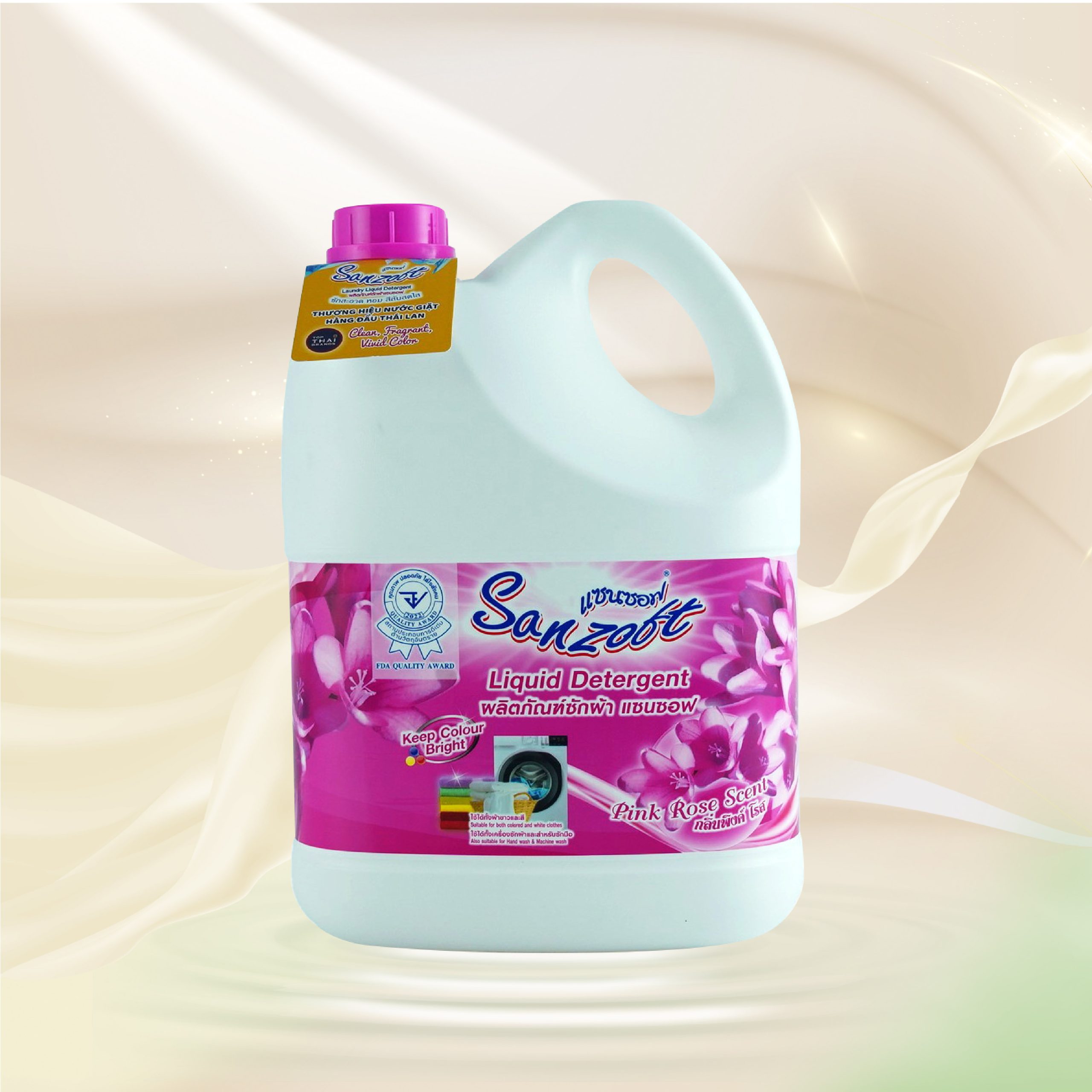 Nước giặt xả đậm đặc Thái Lan Sanzoft 3500ml - Ảnh 4
