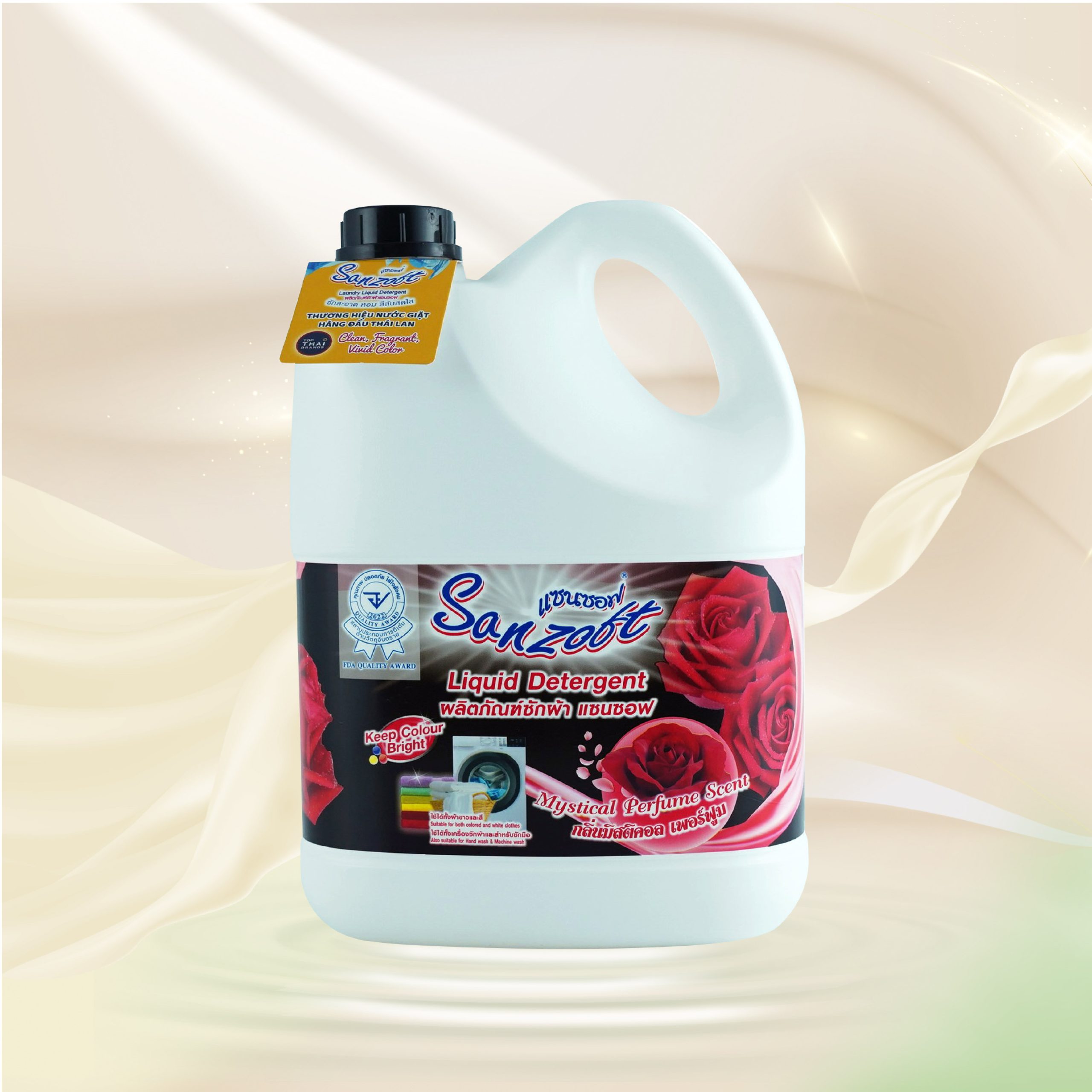 Nước giặt xả đậm đặc Thái Lan Sanzoft 3500ml - Ảnh 5