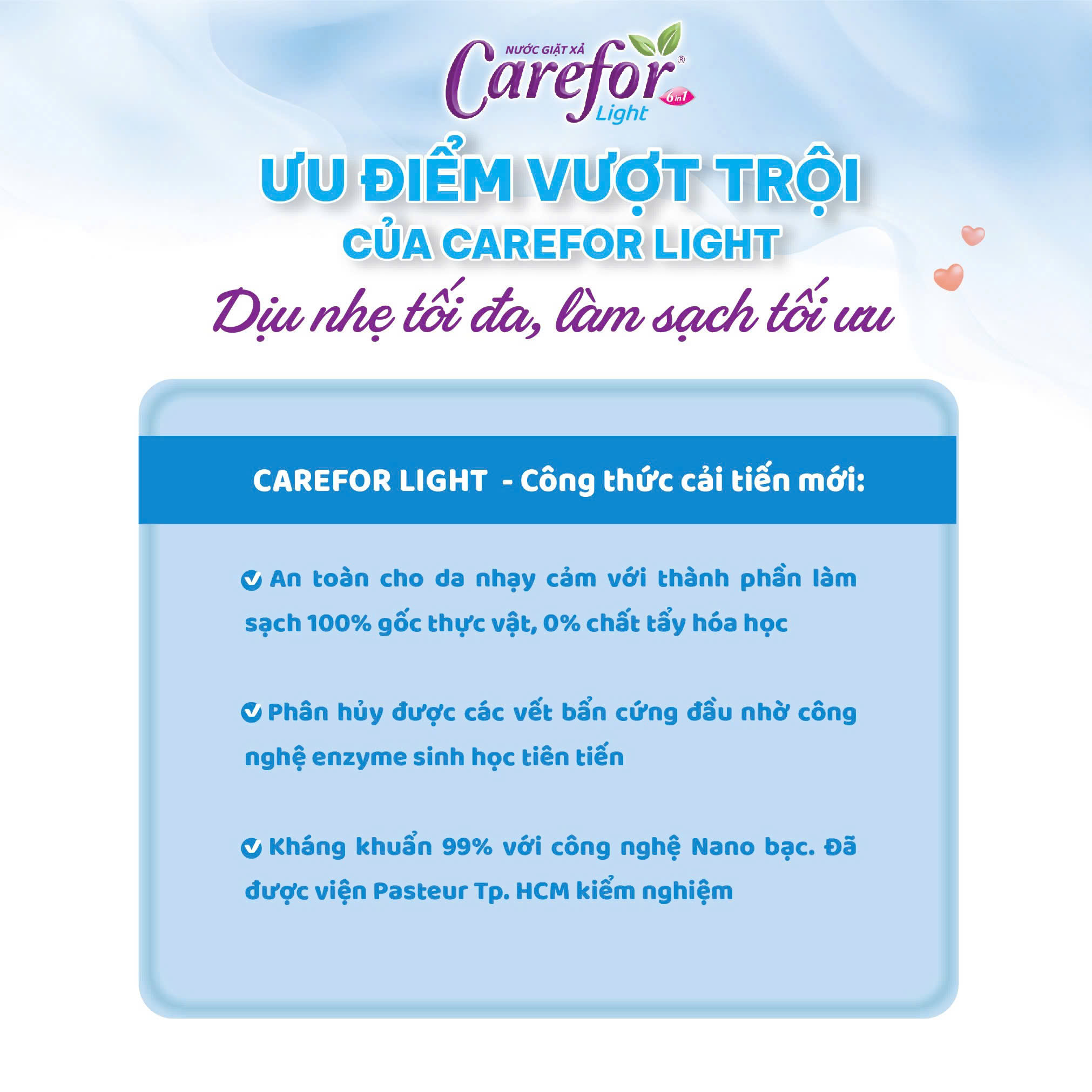 Nước giặt xả dịu nhẹ Carefor Light 5000ml - Ảnh 6