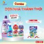 Combo “Dọn nhà thảnh thơi”: Tẩy dầu mỡ Obay, Tẩy Canxi Obay, Nước lau sàn Obay 1,9L Hương Quế, Nước lau kính Obay 500ml