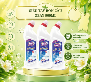 Tẩy Bồn Cầu Obay Chai 900ml An Toàn, Không Mùi, Không Ảnh Hưởng Sức Khỏe